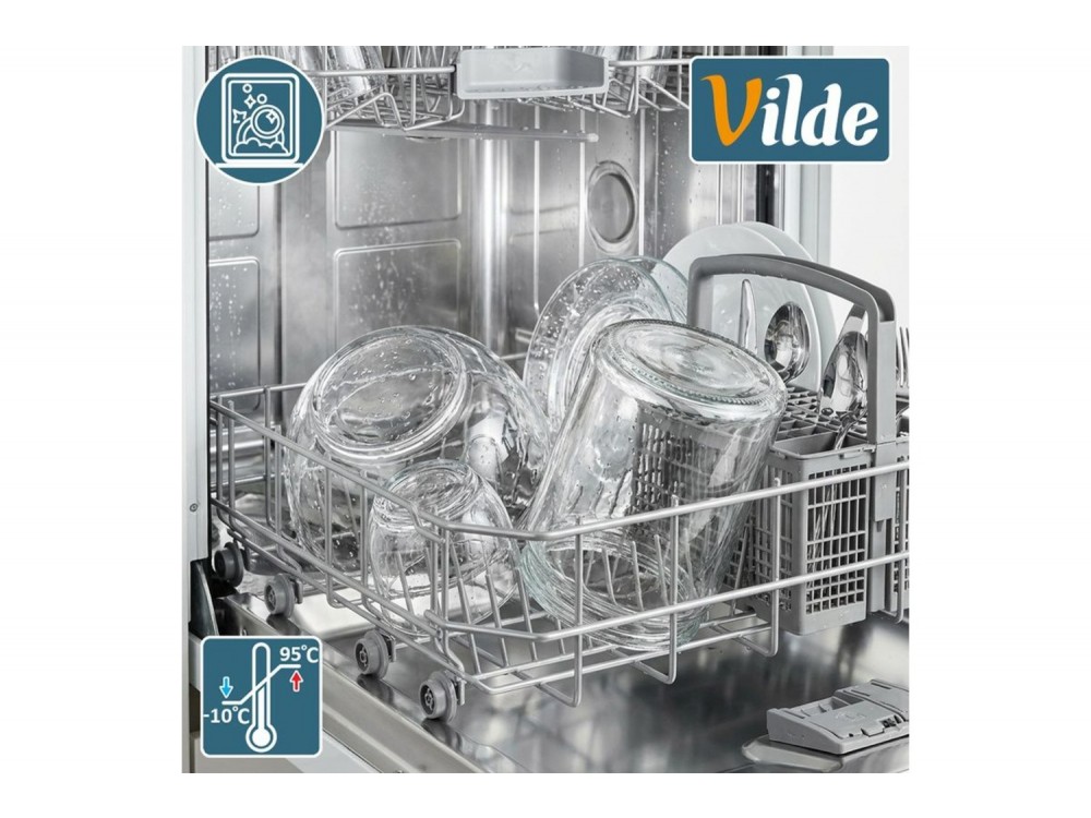 Vilde Γυάλινο Δοχείο Αποθήκευσης με Καπάκι και Λάστιχο 2 l