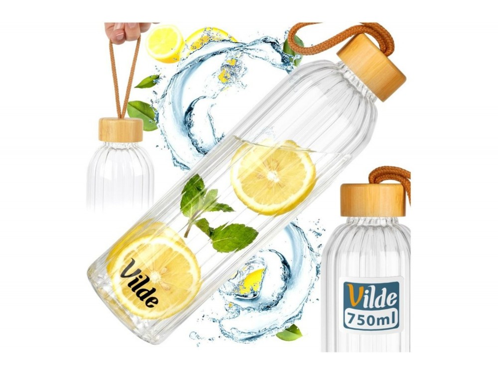 Vilde Γυάλινο Μπουκάλι Νερού 750 ml