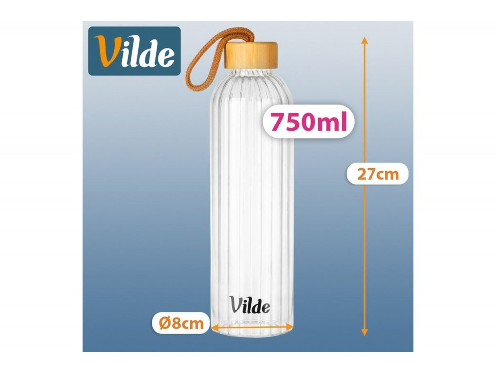 Vilde Γυάλινο Μπουκάλι Νερού 750 ml
