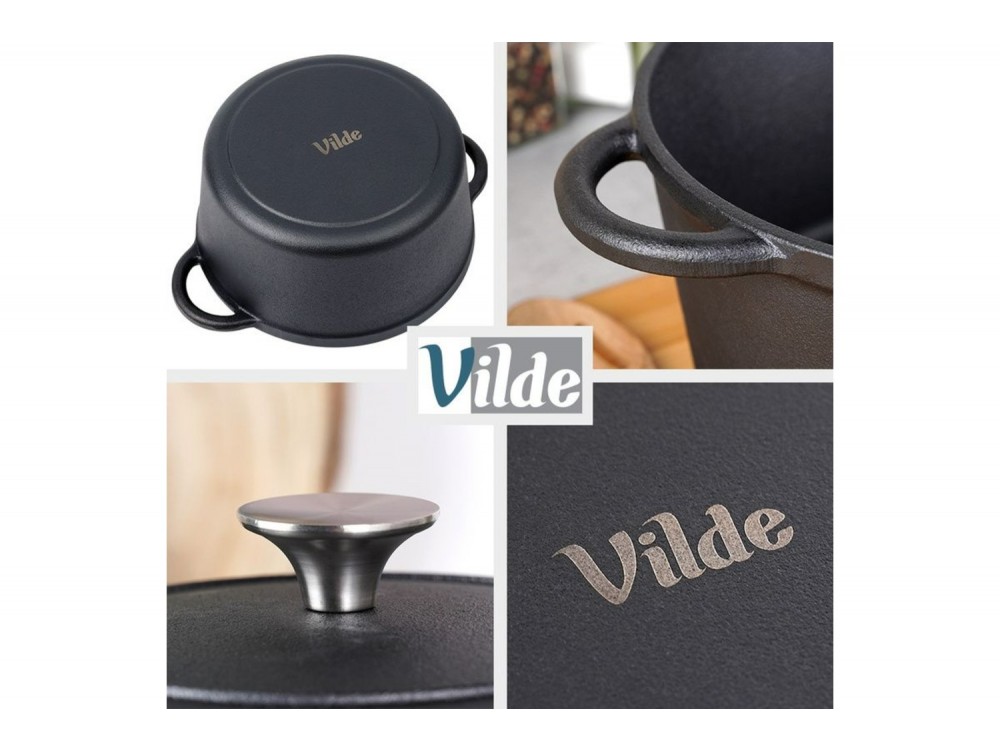 Vilde Κατσαρόλα Μαντεμένια με Καπάκι CAST LINE 28 cm, 5.9 l