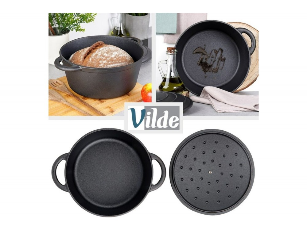 Vilde Κατσαρόλα Μαντεμένια με Καπάκι CAST LINE 28 cm, 5.9 l