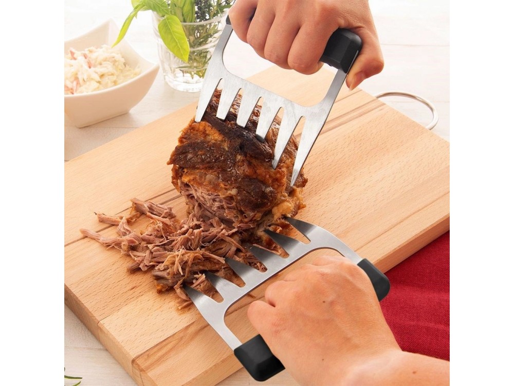 Vilde Πιρούνια Τραβήγματος Κρέατος / Meat Claws από Ανοξείδωτο Ατσάλι, Σετ 2τμχ