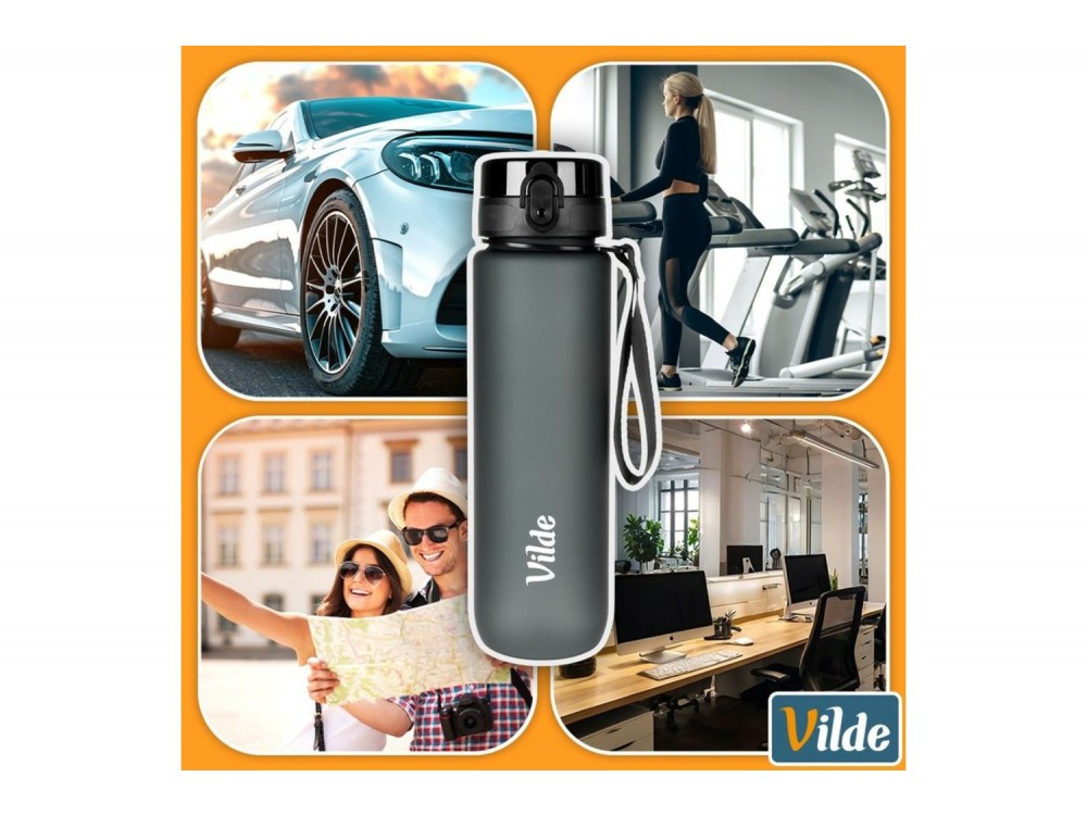 Vilde Μπουκάλι Νερού 1 l, Black