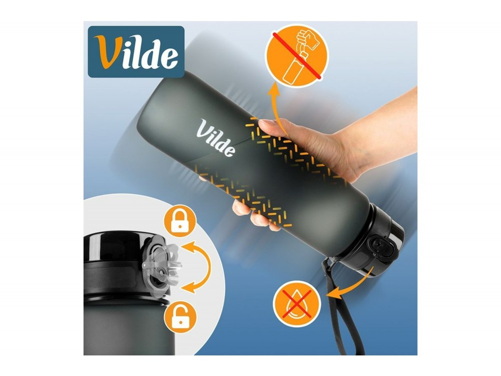 Vilde Μπουκάλι Νερού 1 l, Black