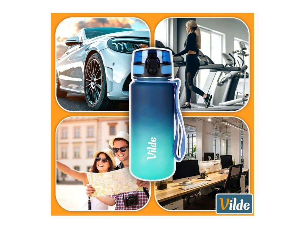 Vilde Μπουκάλι Νερού 500 ml, Blue