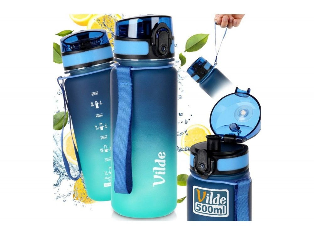 Vilde Μπουκάλι Νερού 500 ml, Blue