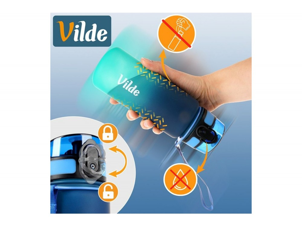 Vilde Μπουκάλι Νερού 500 ml, Blue