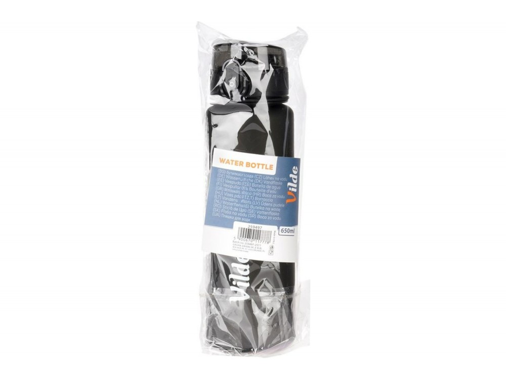 Vilde Μπουκάλι Νερού 650 ml, Black