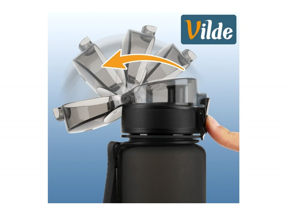 Vilde Μπουκάλι Νερού 650 ml, Black