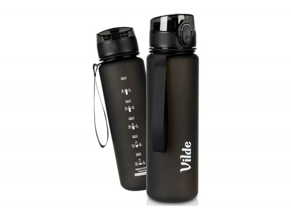 Vilde Μπουκάλι Νερού 650 ml, Black