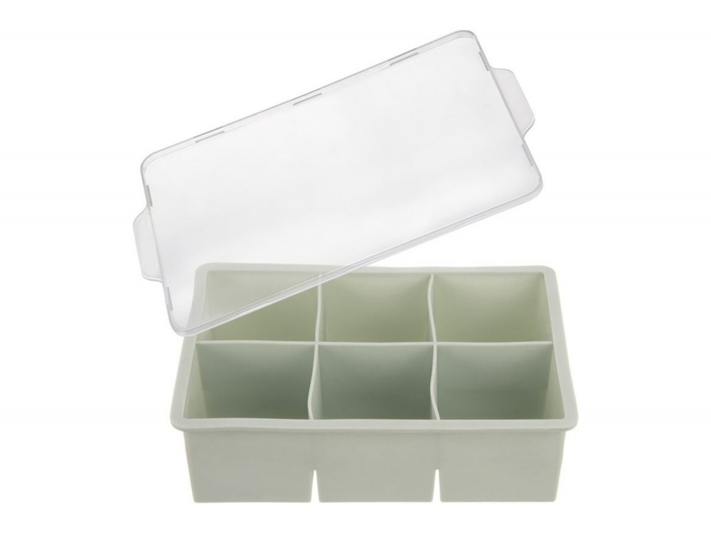 Vilde Παγοθήκη με Καπάκι Σιλικόνης XXL 18.5x12x5 cm, Green