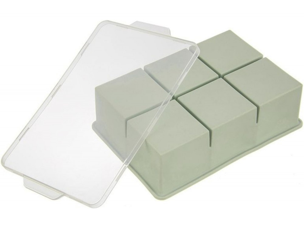 Vilde Παγοθήκη με Καπάκι Σιλικόνης XXL 18.5x12x5 cm, Green