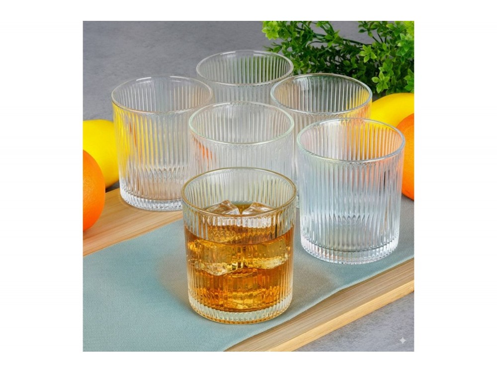 Vilde Ποτήρια Γυάλινα 310 ml, Σετ 6 τεμαχίων
