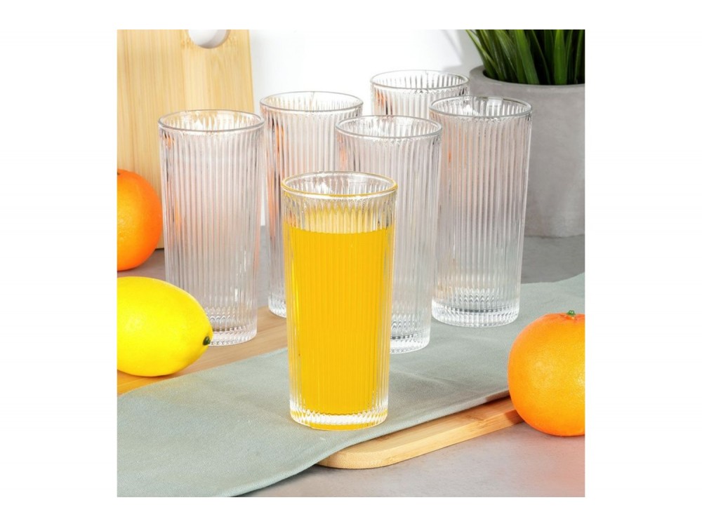 Vilde Ποτήρια Γυάλινα 320 ml, Σετ 6 τεμαχίων