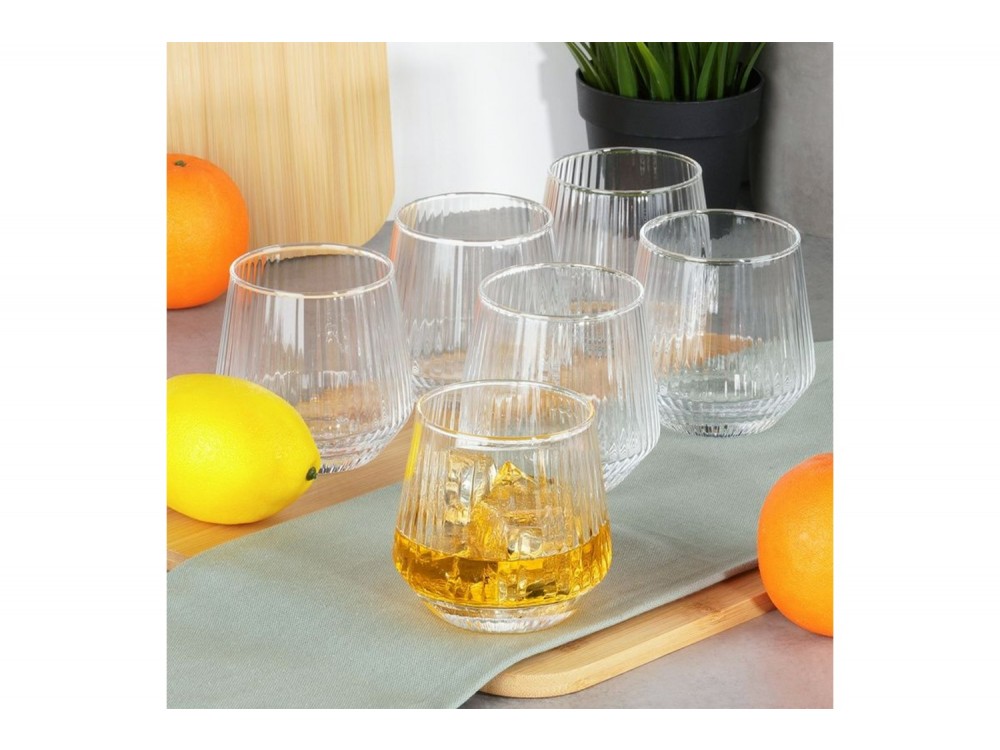 Vilde Ποτήρια Γυάλινα 350 ml Premium, Σετ 6 τεμαχίων