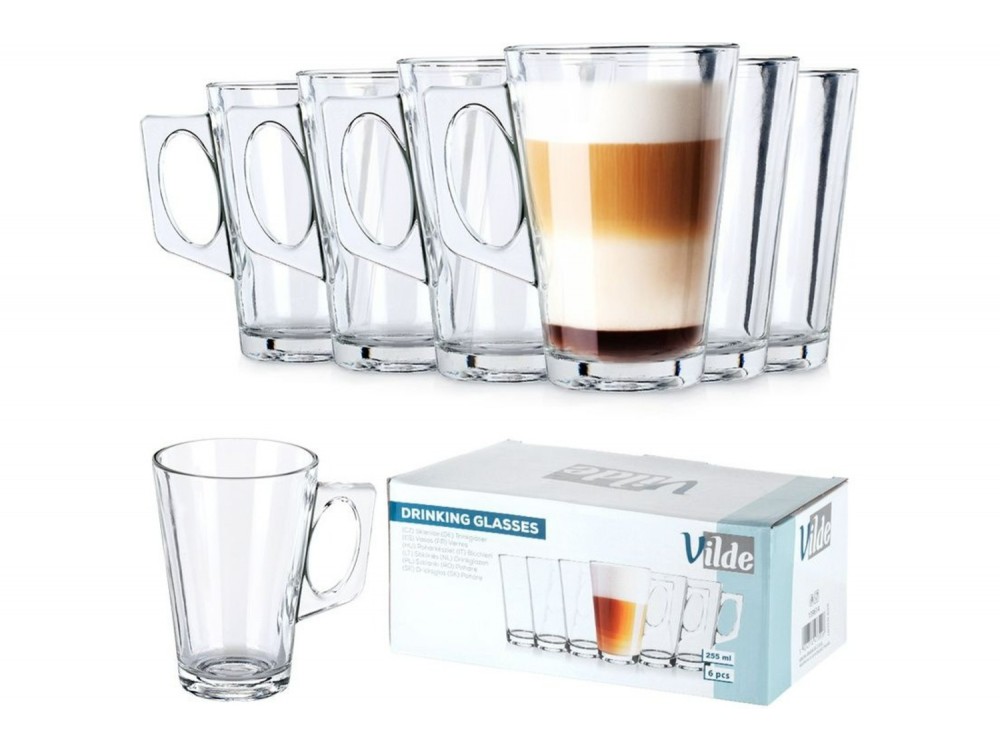 Vilde Ποτήρια Latte 255 ml, Σετ 6 τεμαχίων