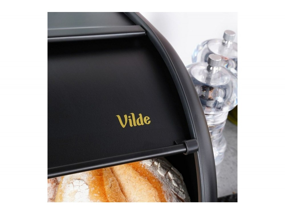 Vilde Ψωμιέρα Μεταλλική 36x23x14.5 cm, Black