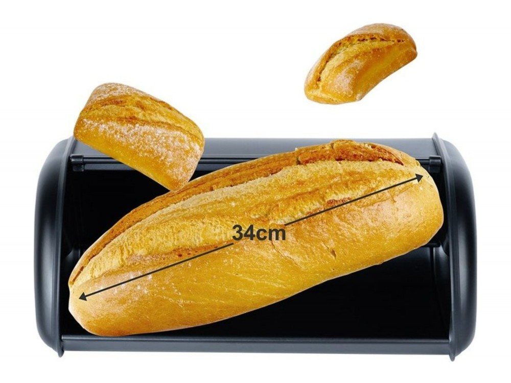 Vilde Ψωμιέρα Μεταλλική 36x23x14.5 cm, Black