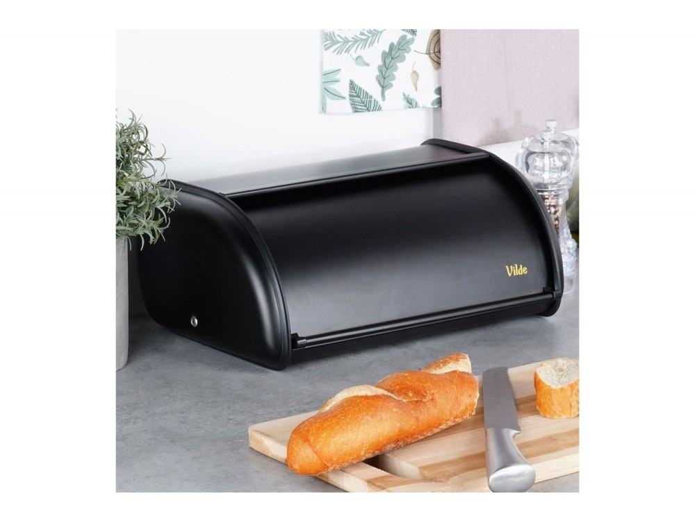 Vilde Ψωμιέρα Μεταλλική 36x23x14.5 cm, Black