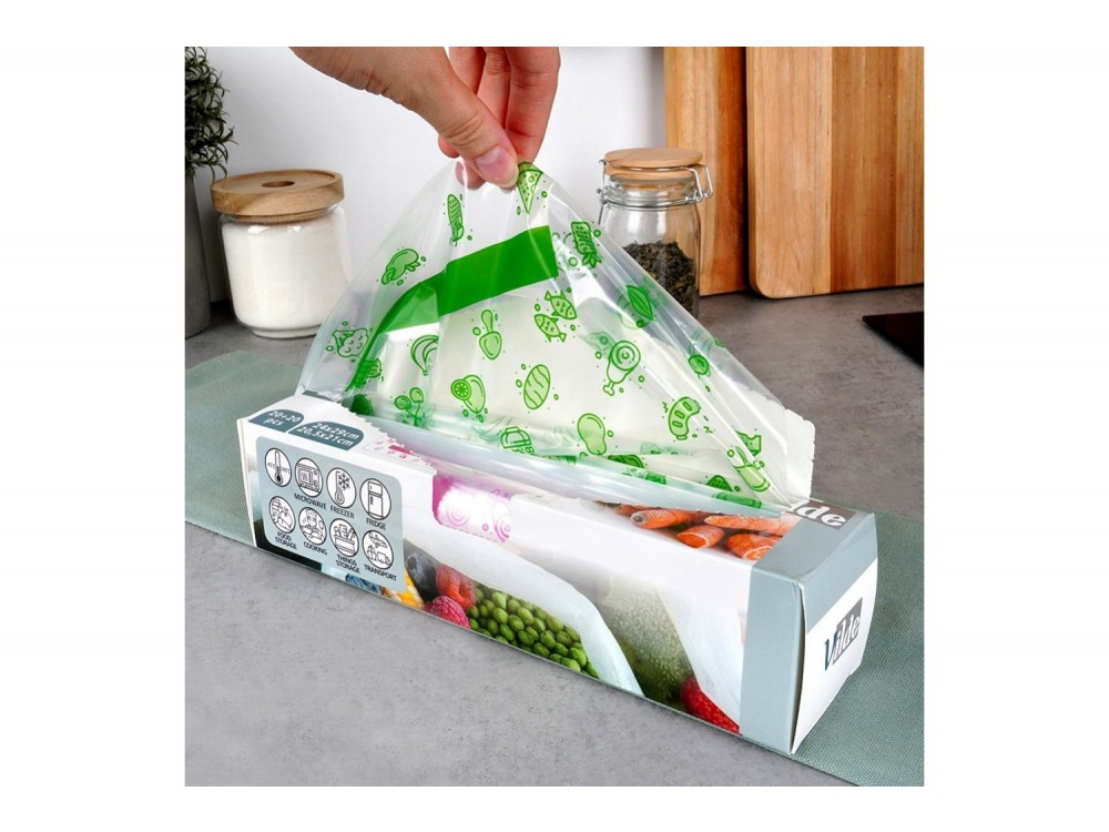Vilde Σακούλες Κατάψυξης με Zip 20.5x21 / 24x29 cm, 40 τεμάχια