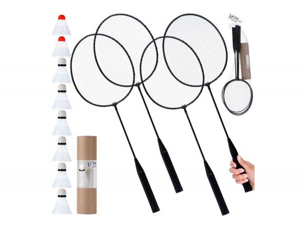 Vilde Σετ Badminton με 8 Βελάκια 61 cm, 12 τεμάχια