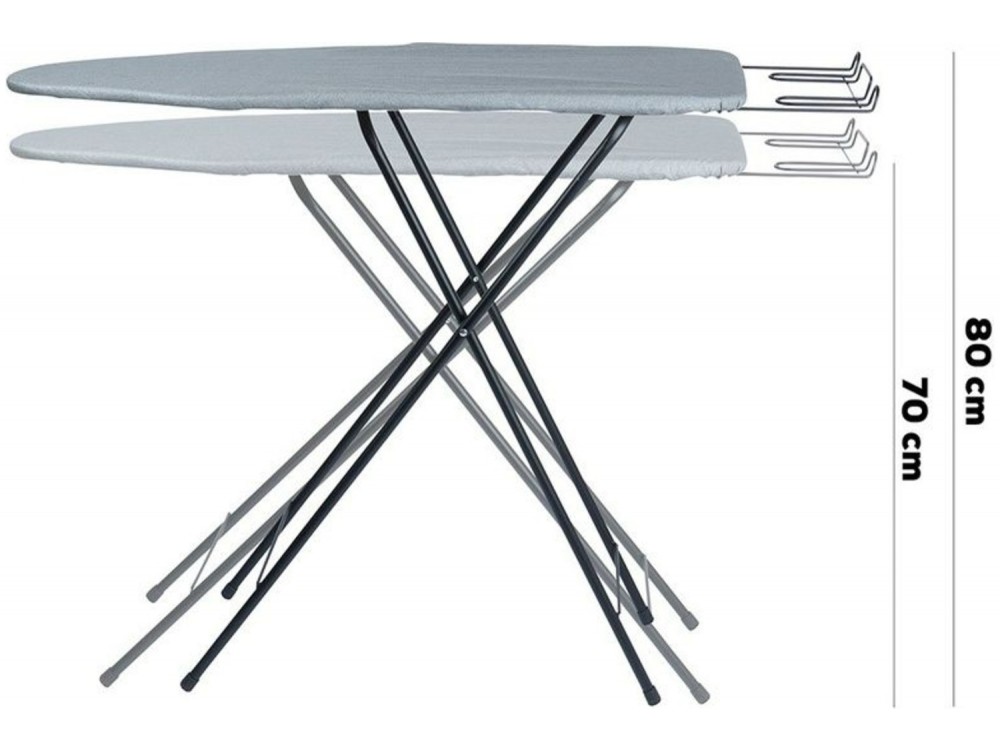 Vilde Σιδερώστρα 105.5x30.5x80.5 cm, Gray