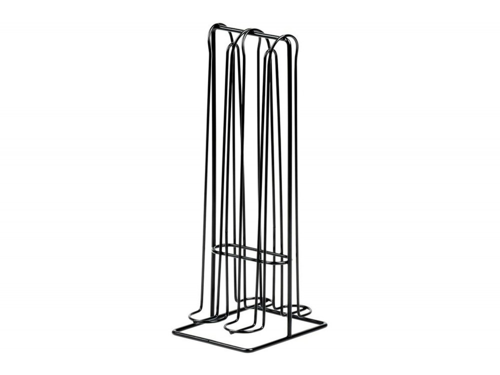 Vilde Θήκη Καψουλών Nespresso Μεταλλική 30 cm, Black