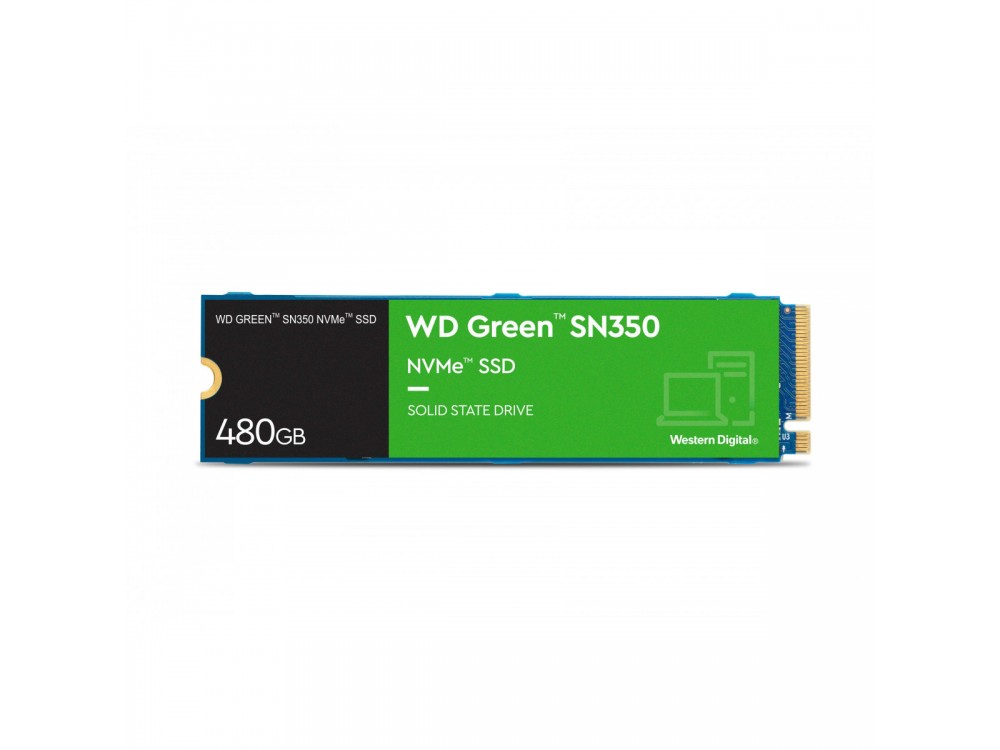 Western Digital GREEN SN350 480GB SSD NVMe Σκληρός Δίσκος, 3D M.2 2280 NVMe PCIe Gen3