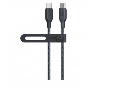 Anker 544 USB-C σε USB-C καλώδιο 1.8μ. Υποστήριξη USB-IF 140W, Bio-Based με Νάυλον Ύφανση, Black
