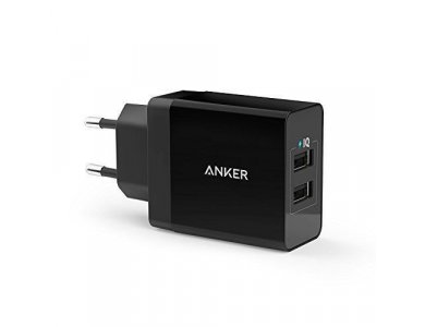 Anker 2-Port Wall Charger 24W, Black