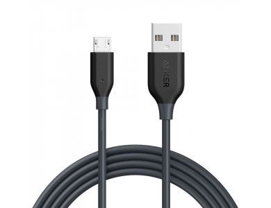 Anker Powerline Micro USB 6ft cable - A8133011, Grey