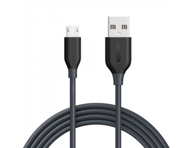 Anker Καλώδιο Powerline Micro USB 1.8μ. - A8133011, Μαύρο