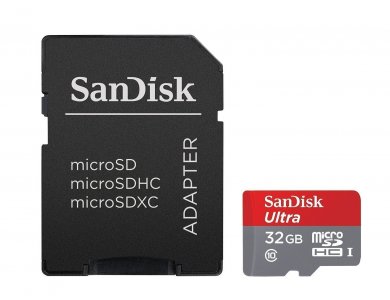 Sandisk Ultra Android microSDHC 32GB Class 10 A1 98MB/s με Adapter