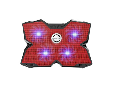 Coolcold Ice Magic 2 Cooling Pad, 4 Fans LED, Red