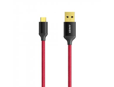 Anker PowerLine+ Καλώδιο 2μ. Micro USB σε USB 2.0 με Νάυλον ύφανση - A8143G91, Κόκκινο