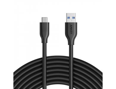Anker PowerLine Καλώδιο USB-C σε USB 3.0, 3μ - A8167011, Μαύρο