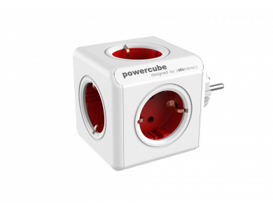 Allocacoc PowerCube Original 5 Sockets Red - 1100RD/DEORPC