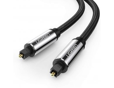 Ugreen Fiber Optical Καλώδιο ήχου Οπτικής ίνας 2μ. Toslink Audio Cable, με Νάυλον Ύφανση - 10540