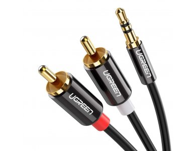 Ugreen 3.5mm Male to 2RCA Male Καλώδιο 2μ. Auxiliary Stereo Y Splitter Audio Cable - 10584