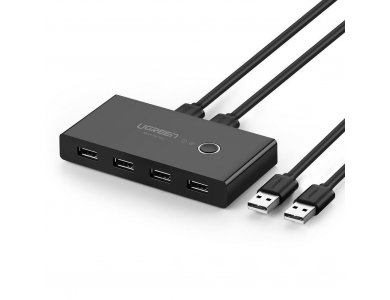 Ugreen USB 3.0 Switch, 2 in - 4 Out Για διαμοιρασμό 2 συσκευών USB (Mouse, Keyboard, Scanner, Printer) - 30768