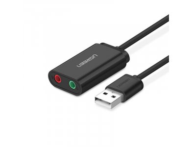 Ugreen USB Audio Adapter External Stereo Sound Card with Mic, Εξωτερική Κάρτα Ήχου με Μικρόφωνο - 30724