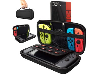 Orzly Nintendo Switch case for device and accessories, black