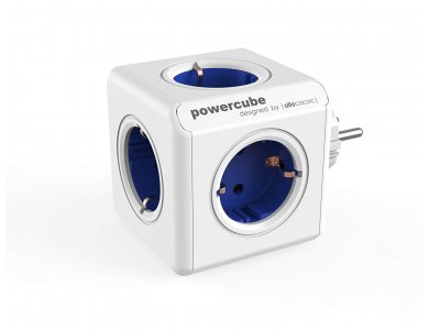 Allocacoc PowerCube Original 5 Schuko AC Outlets BLUE- 1100BL/DEORPC