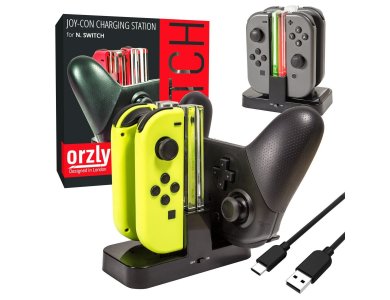 Orzly Nintendo Switch Joy-Con Ultimate Charging Dock (Φόρτιση Έως 4 JoyCons)