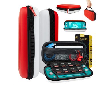 Orzly Nintendo Switch Lite carrying case for device and accessories, Pokemon Themed 