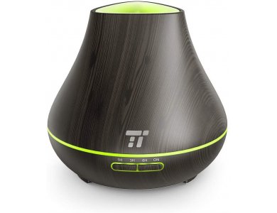 TaoTronics TT-AD004 400ml, Oil Diffuser Συσκευή Αρωματοθεραπείας, Adjustable 7 Color, Timer & Auto Shut-Off, Red Oak