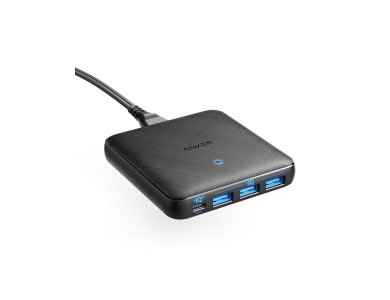 Anker PowerPort Atom III Slim - 65W 4-Port USB Charging Hub with 1 PD/PIQ3.0 port 45W and GaN - A2045111
