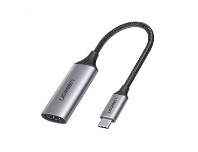 Ugreen USB-C to HDMI 4K@60Hz Adapter (Thunderbolt 3 / HDMI 2.0) με Νάυλον ύφανση, Μαύρο - 70444