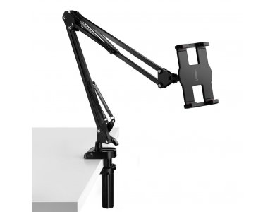 Ugreen 360° Adjustable stand, with clamp, for Smartphone/Tablet 4"-12.9", 67cm. length, black - 50394