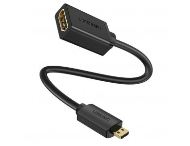 Ugreen Micro HDMI to HDMI 4K Bi-directional Adapter, Μαύρος - 20134